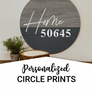 Personalized Circle Prints